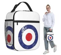 ZGHQHCDRH RAF Type D Roundel-Mod Target Insulated Lunch Bag for Kids School Cooler Thermal Food Box Tote Leakproof Lunch Boxes Container