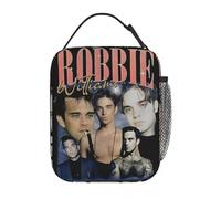 ZGHQHCDRH Robbie Williams Live 2025 Tour Concert Insulated Lunch Bag Food Container Bags Portable Thermal Cooler Bento Box for Travel