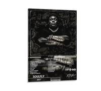 ZGHQHCDRH Rod Wave SoulFlyModern Wall Art Poster Textured Canvas Print for Living Room A Striking Centerpiece for Your Home Office DecorFrame-style12x18inch(30x45cm)