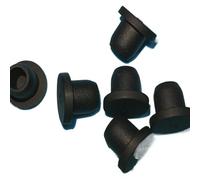 ZGHQHCDRH Rubber stopper, 10Pcs/20Pcs Silicone Seal Stopper Dustdrop Plugs 10-29Mm Black Rubber Snap-On Hole Caps Gasket Blanking End(20pcs,13Mm)
