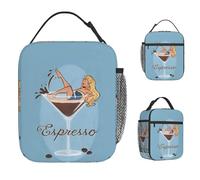 ZGHQHCDRH Sabrina Carpenter Espresso Lunch Bag Portable Lunch Box Women Office Designer Cooler Bag Funny Oxford Thermal Lunch Bags