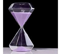 ZGHQHCDRH sand clock, 5/15/30 Minutes Timer Portable Sand Large For Kids Office Classroom Kitchen Games Toothbrush Clock Gift,Creative Decorations,Birth(Purple,5 minutes)