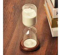 ZGHQHCDRH sand clock, Natural Elements 30 Minute Sand Timer With Wooden Stand, For Kids,Hourglass,For Ornament Decoration Xmas New Year Birthday Tea Coffee Table Book Shelf Schoo