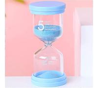 ZGHQHCDRH sand clock, Sand Timer Plastic Sandglass Colorful Hourglass Clock 1/3/5/10/15/30/45 Minutes(Blu,5 minutes)