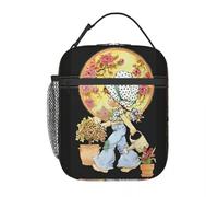 ZGHQHCDRH Sarah Kay Girl Roses Watering Can Insulated Lunch Bag Cute Painting Storage Food Box Reusable Thermal Cooler Lunch Boxes Travel