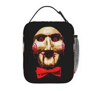 ZGHQHCDRH Saw Movie Skull Head Horror Thermal Insulated Lunch Bags for Picnic Portable Food Bag Cooler Thermal Lunch Box