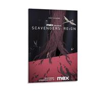 ZGHQHCDRH Scavengers ReignModern Wall Art Poster Textured Canvas Print for Living Room A Striking Centerpiece for Your Home Office DecorFrame-style16x24inch(40x60cm)