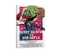 ZGHQHCDRH Scott PilgrimModern Wall Art Poster Textured Canvas Print for Living Room A Striking Centerpiece for Your Home Office DecorFrame-style16x24inch(40x60cm)