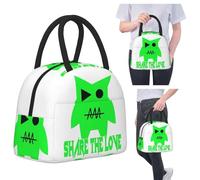 ZGHQHCDRH Share The Love Prime Series 48 Insulated Lunch Bag for Kids School Cooler Thermal Food Box Tote Portable Lunch Boxes Container