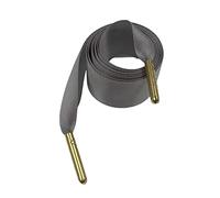 ZGHQHCDRH Shoe Laces, Elastic laces,Boot laces, 1 Pair 2.2 cm Width Flat Chiffon Double Side Glossy Satin Silk Ribbon Shoelaces for Men Women Sneaker and Casual Shoes(Chrome,140cm)