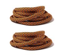 ZGHQHCDRH Shoe Laces, Round Reflective 2 Pairs 5~6mm Thick Durable Replacement Shoe Laces,Suitable For Sneakers Trainers Casual Shoe,Canvas Shoes Shoelace.(Orange Reflective,100cm(2 pairs))
