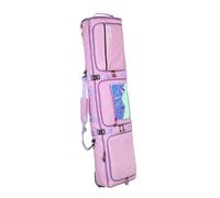 ZGHQHCDRH Skiing Skating Rucksack Shoulder Ski Backpack Waterproof Snowshoes Bag Single Double Board Universal Snowboard Case On Wheels Ski Backpack(Purple (150-165))