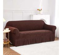 ZGHQHCDRH sofa slipcover, High Elastic Fabric Sofa Slipcover with Skirt Stretch Couch Cover for 3 Seater Ideal for 1 2 4 Sofas(K,2 Seater/57 72in)