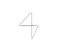 ZGHQHCDRH Solid wood clothes hanger without punching, triangular geometric corner clothes hanger, light luxury barrier hanging, bedroom entrance hall coat rack(S)