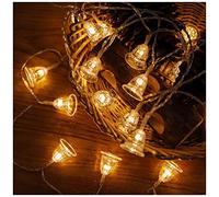 ZGHQHCDRH String Lights, Wind Chime Modeling String Lights|Creative LED Fairy Lights Night Lamp|Wedding Birthday Party Christmas Lamp Home Bar Decoration Ligh(Warm White,9.8FT(20LED))