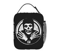 ZGHQHCDRH Suicidal Tendencies Insulated Lunch Bag Thermal Meal Container Portable Tote Lunch Box for Men Women Beach Travel