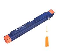 ZGHQHCDRH Sword bag， Tai Chi Carry Case, Jiansui Tassel Double Layer Oxford Cloth PU Leather Multifunction Back,Red(Blu)