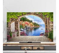 ZGHQHCDRH Television cover, Indoor Universal Screen Protector For LCD LED Chinese TV 55 Inch 65 Heat Dissipation Dust Cover Cloth Hanging Desktop Waterproof,Color:A(B,58 60in(140x85cm))