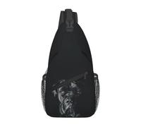 ZGHQHCDRH The Art of Dog Cane Corso - Italian Mastiff Chest Bag Men Sling Crossbody Backpack Chest Bag Traveling Daypack Shoulder Bag