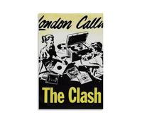 ZGHQHCDRH The Clash London CallingModern Wall Art Poster Textured Canvas Print for Living Room A Striking Centerpiece for Your Home Office DecorUnframe-style16x24inch(40x60cm)