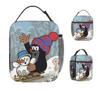 ZGHQHCDRH The Little Mole Lunch Bag Casual Lunch Box for Women Office Convenient Cooler Bag Oxford Print Tote Food Bags