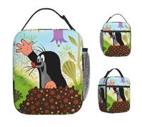 ZGHQHCDRH The Little Mole Lunch Bag Funny Lunch Box for Child Outdoor Picnic Convenient Cooler Bag Oxford Graphic Design Tote Food Bags