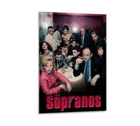 ZGHQHCDRH The SopranosModern Wall Art Poster Textured Canvas Print for Living Room A Striking Centerpiece for Your Home Office DecorFrame-style16x24inch(40x60cm)
