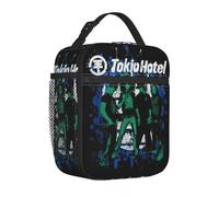 ZGHQHCDRH Tokio Hotel Rock Insulated Lunch Bag High Capacity Music Reusable Thermal Bag Tote Lunch Box College Picnic Food Storage Bags