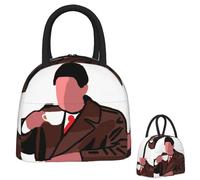 ZGHQHCDRH Twin Peaks Agent Dale Cooper Insulated Lunch Bag for Women Children Portable Food Boxes Thermal Lunch Box Tote