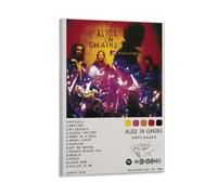 ZGHQHCDRH Unplugged Alice in Chains AlbumModern Wall Art Poster Textured Canvas Print for Living Room A Striking Centerpiece for Your Home Office DecorFrame-style12x18inch(30x45cm)