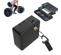 ZGHQHCDRH Velocity Based Training Device, Smart Speed Tracker for Weightlifting Squats Vertical Jump Tester with APP Control Realtime Data Voice Tips 50H Battery Life(Standard)