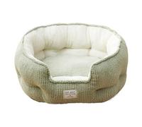 ZGHQHCDRH Warm-colored, soft cotton fleece semi-enclosed pet bed, suitable for cats and dogs, portable and practical for home use.(Green,XXL)