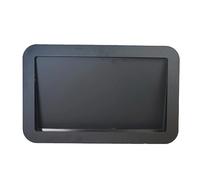 ZGHQHCDRH Waste bin lids, Stainless Steel Cupboard Waste bin Lid Built-in Rubbish, lid Square Metal Wall Mounted Compost Worktop(Black)
