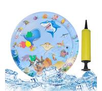 ZGHQHCDRH Water Sensory Mat Cat,With Animal Design Toy - Inflatable Pad, Cooling Artifact, Thickened(Shark model 100cm)