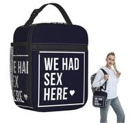 ZGHQHCDRH We Had Sex Here Insulated Lunch Bag for Women Children Portable Food Boxes Thermal Lunch Box Tote