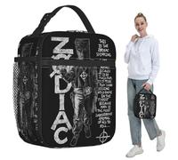 ZGHQHCDRH Zodiac,David Fincher,Crime,Serial Killer Insulated Lunch Bag Cooler Thermal Food Box Tote Leakproof Lunch Boxes Container