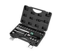 ZGJIAJU 1/4'' Drive 2-24N.m Precise Double Scale Torque Wrench Set MTB Bike Socket Spanner Bicycle Motorcycle Ratchet Repair Toolbox Kit