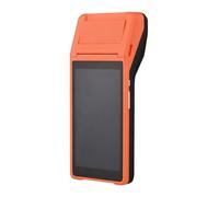 ZGJIAJU All In One Handheld PDA Printer Smart POS Terminal Wireless Portable Printers Intelligent Payment Terminal Function BT WiFi Clear Printing(Orange)