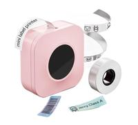 ZGJIAJU Q30 Label Maker Machine With Tape Wireless Mini Label Printer Sticker Maker For Home Office DIY Various Label Paper Clear Printing(Q30S Pink)