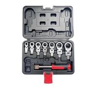 ZGJIAJU Ratchet Wrench Shaking Spanner Head Interchangeable Combination Set Rotatable 180 °Removable Flexible Torque Spanner(8pcs Set)