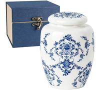 Zglmydrem.yn Small Urns for Human Ashes Keepsake,Urn for Ashes for Women,Ceramic Urns for Cremation, Funeral,Home- Handcrafted Keepsake, UP to 20 Cubic inches (1pcs & M)
