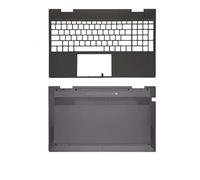 ZGLOZSH For ENVY X360 15-ED 15M-ED 15-EE 15M-EE TPN-C149 LCD Screen Back Cover Front Bezel Palmrest Top Bottom Case Hinges(CD Cover Brown)