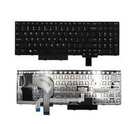 ZGLOZSH For for ThinkPad T580 P52S Laptop Keyboard Internal US English Euro Non_Backlight FRU:01HX168 01HX208(T580)
