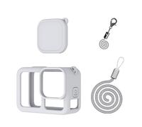 ZGLOZSH For Soft for Silicone Case for GoPro 13 Camera Sleeve Skin Lanyard Handle Wristband for Gopro for Hero13 Lens Cover Protective Cap Accessory(GRAY COLOR)