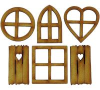 ZGLUZP 1 Set Wooden Fairy Garden Door,Blank Door Fairy House Door and Windows Ornaments Tree Statues for Tree Trunk Yard Decoration,Garden Sculptures and Statues