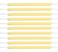 ZGLUZP 10 Pcs LED Filament Lamp Parts 3V Lamp Parts LED Repair Incandescent Light Beads Accessories (Warm Light)