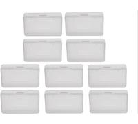 ZGLUZP 10Pcs White Game Cartridge Case Box,Transparent Anti Dust Cover Storage Box, Game Card Case Compatible for Nintendo Game Boy Advance GBA (2.6 X1.6X 0.3in) for Nintendo Systems