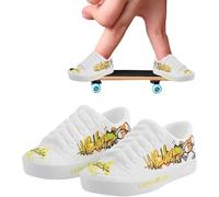Mini Finger Shoes,Mini Finger Shoes, Finger Knee Pads Fingerboard Skateboard Shoes Mini Keychain Shoes Finger Sneakers Breakdance Mini Finger Toys Doll Shoes Finger games,Fidget and Finger Kits