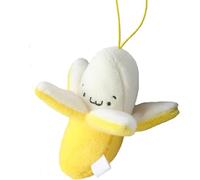 ZGLUZP Yellow Peeling Banana Decoration, Birthday Gift PP Cotton Peeling Banana Shape Plush Pendant for Decoration,Plush Figures,Stuffed Animals and Toys