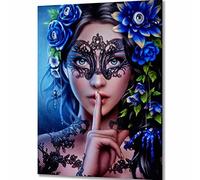 ZGmaxCL 5D Diamond Painting Kit DIY for Adults Full Round Drill Girl Portrait Diamond Dots Home Wall Decor Craft Gift 23.6 x 15.7inch